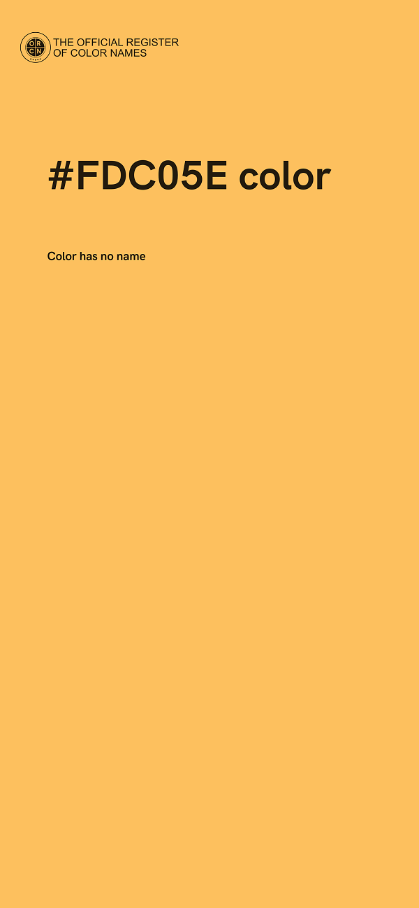 #FDC05E color image