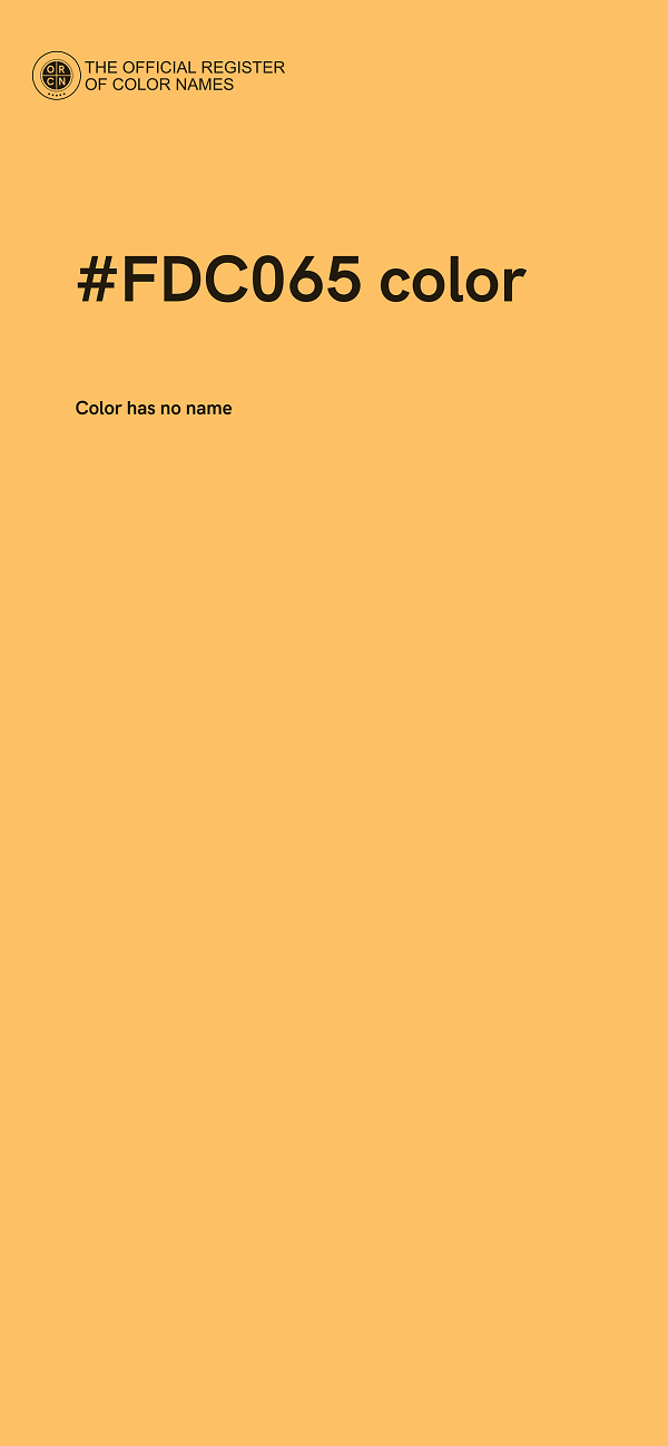 #FDC065 color image