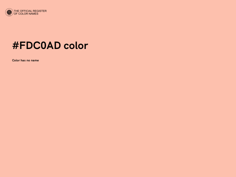 #FDC0AD color image