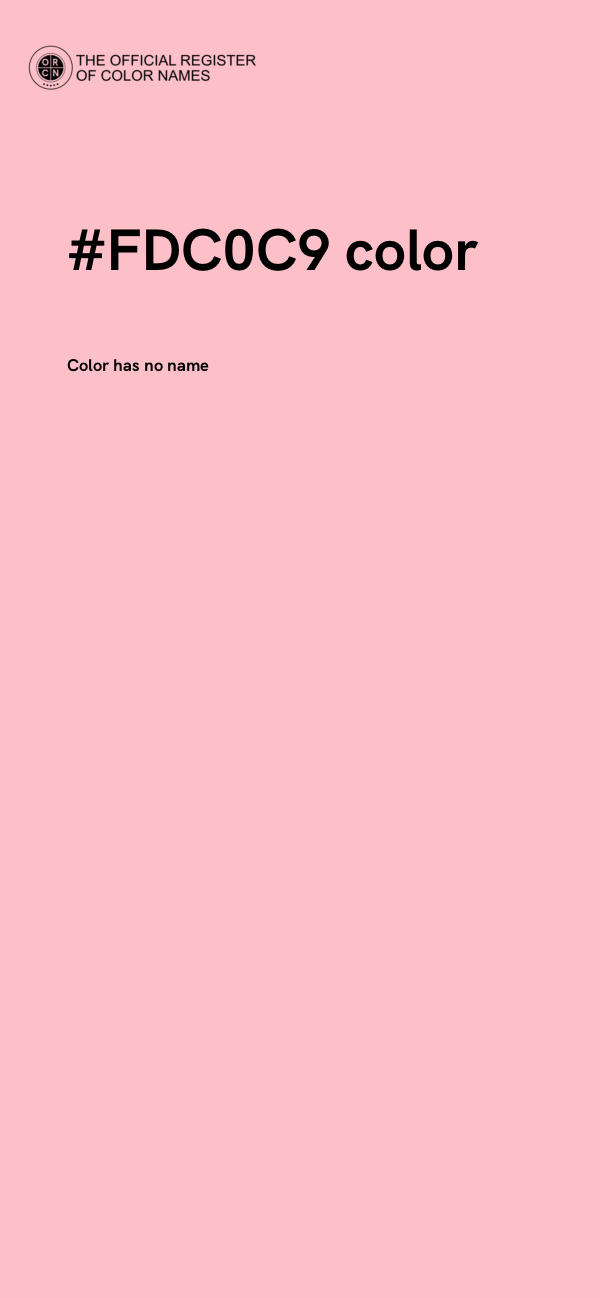 #FDC0C9 color image