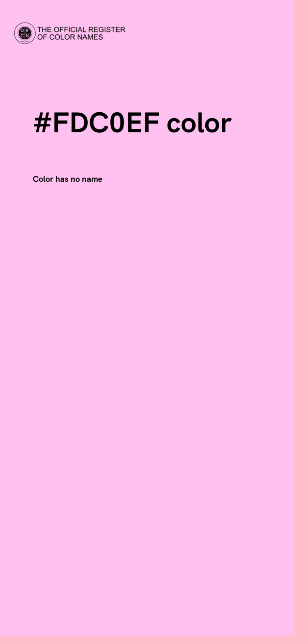 #FDC0EF color image