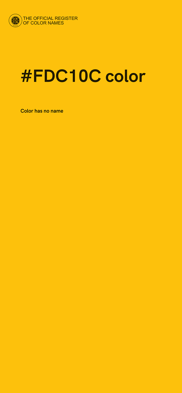 #FDC10C color image