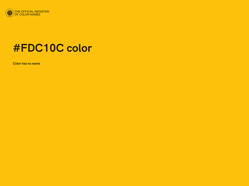 #FDC10C color image