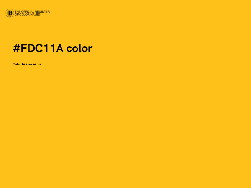 #FDC11A color image
