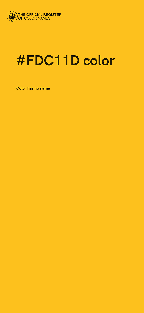 #FDC11D color image