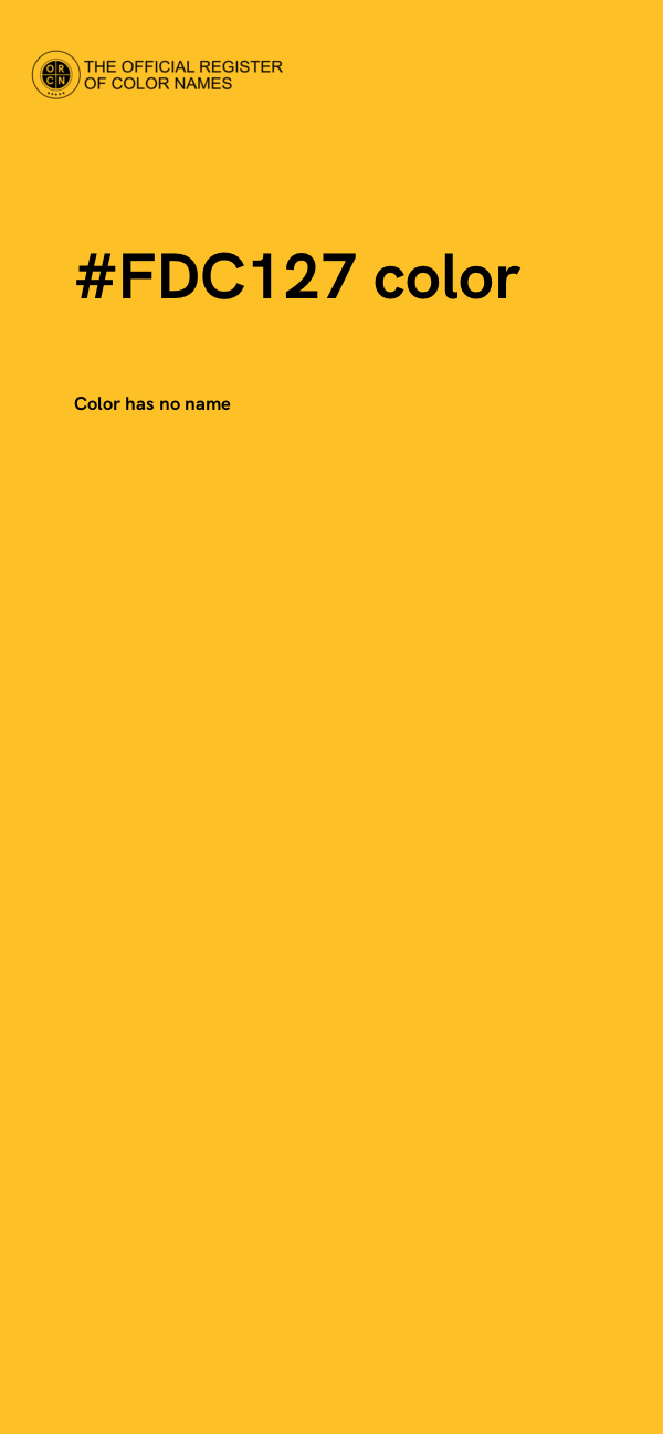 #FDC127 color image