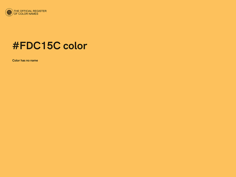 #FDC15C color image