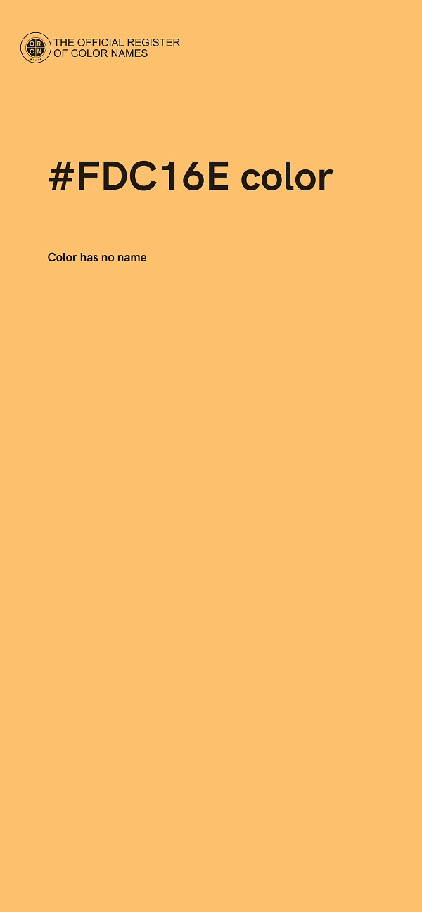 #FDC16E color image
