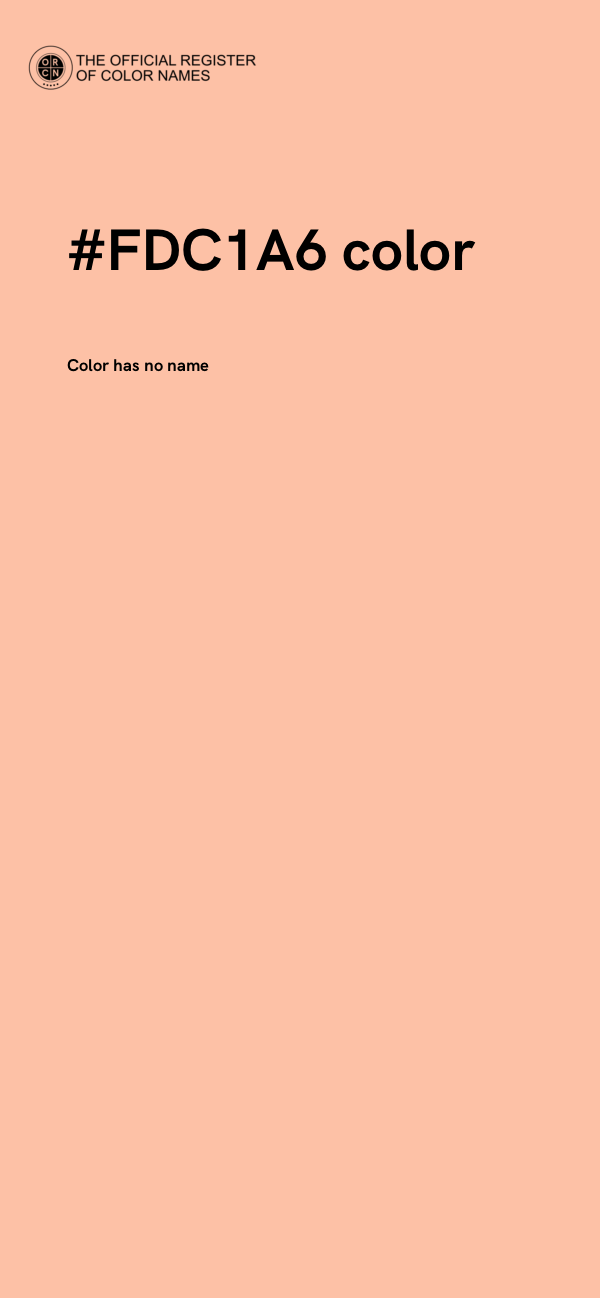 #FDC1A6 color image