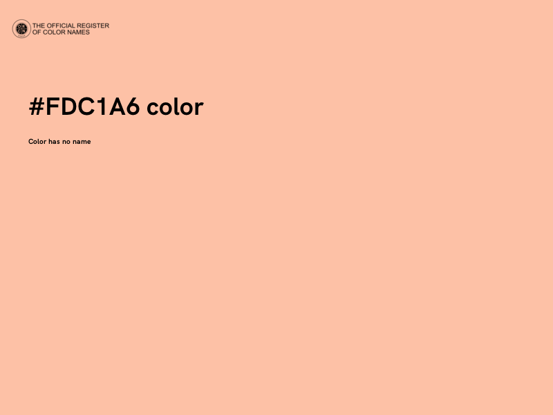 #FDC1A6 color image