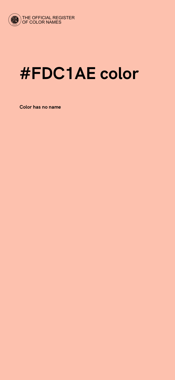 #FDC1AE color image