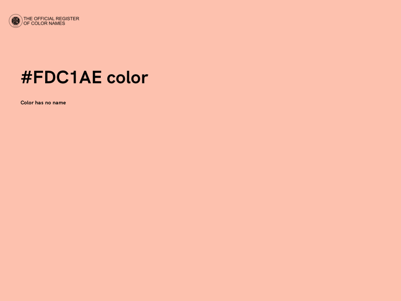 #FDC1AE color image