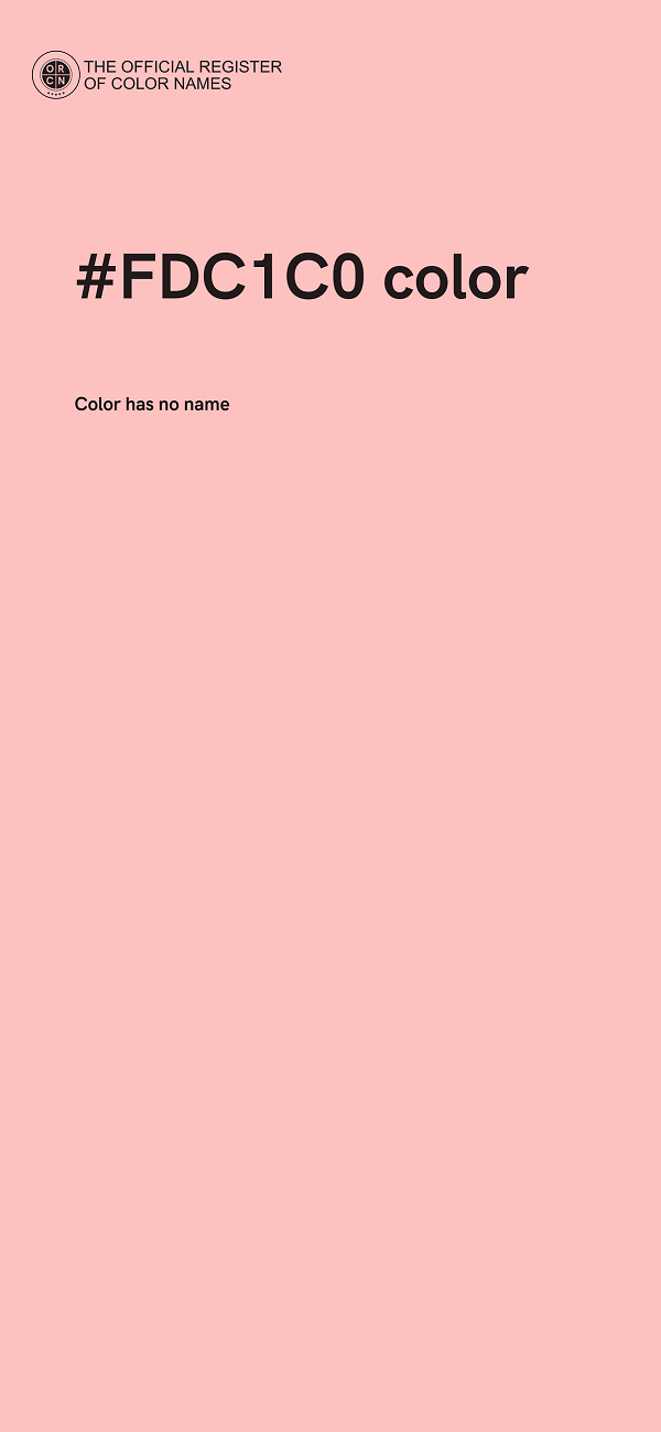 #FDC1C0 color image