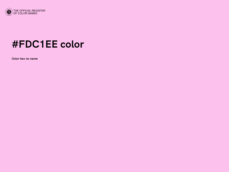 #FDC1EE color image