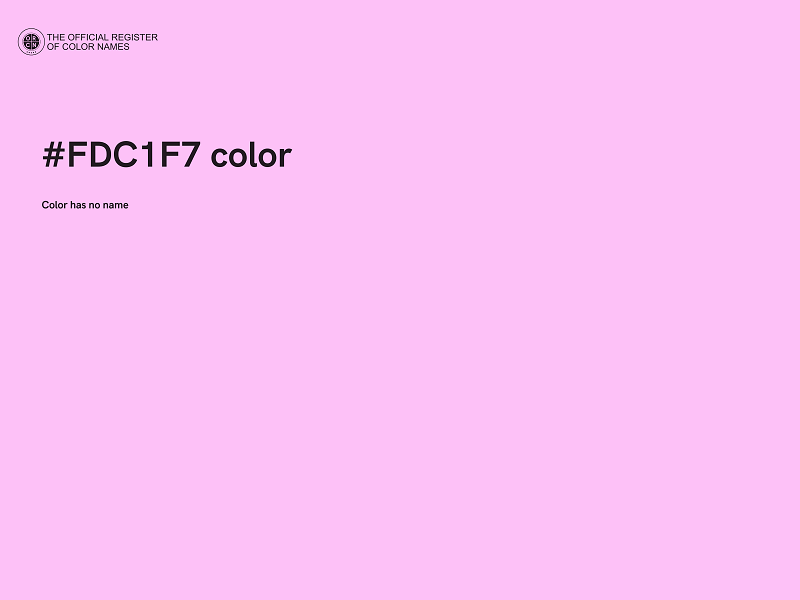 #FDC1F7 color image