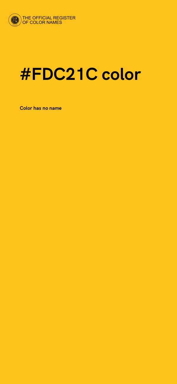 #FDC21C color image