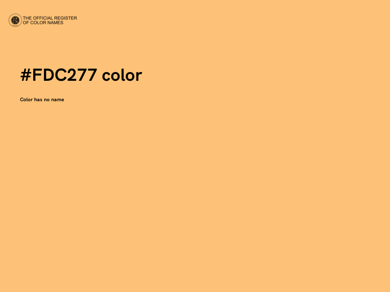 #FDC277 color image