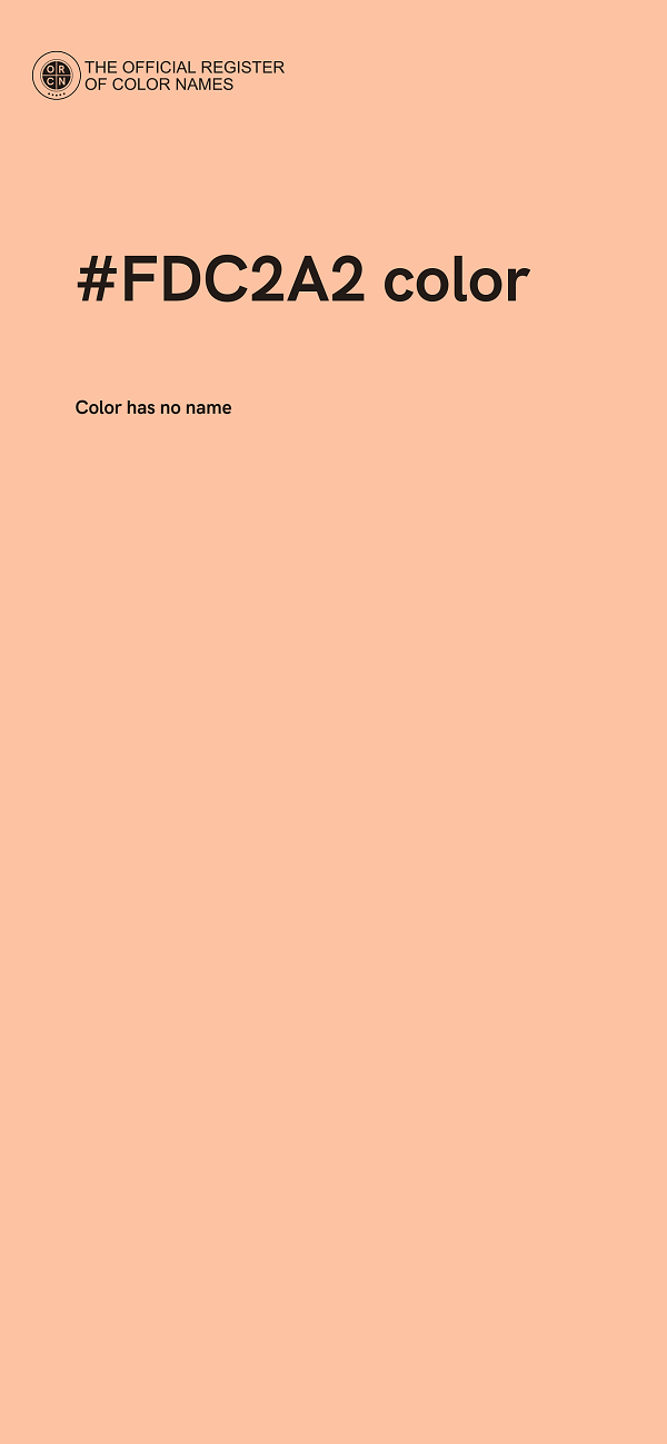 #FDC2A2 color image