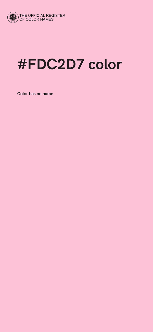 #FDC2D7 color image