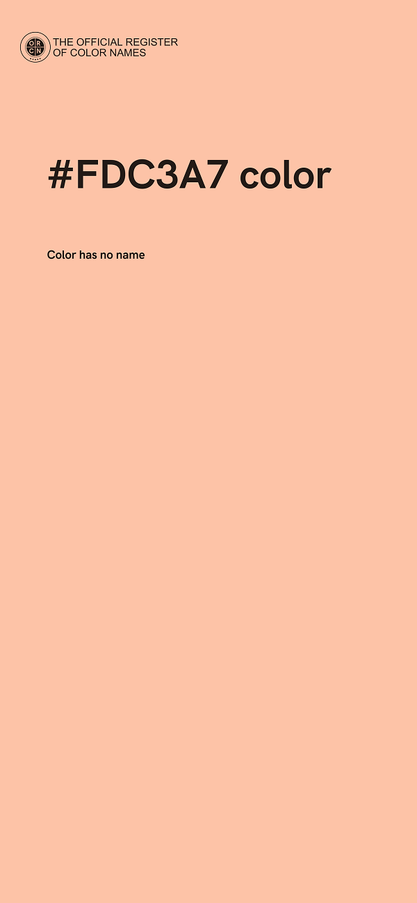 #FDC3A7 color image