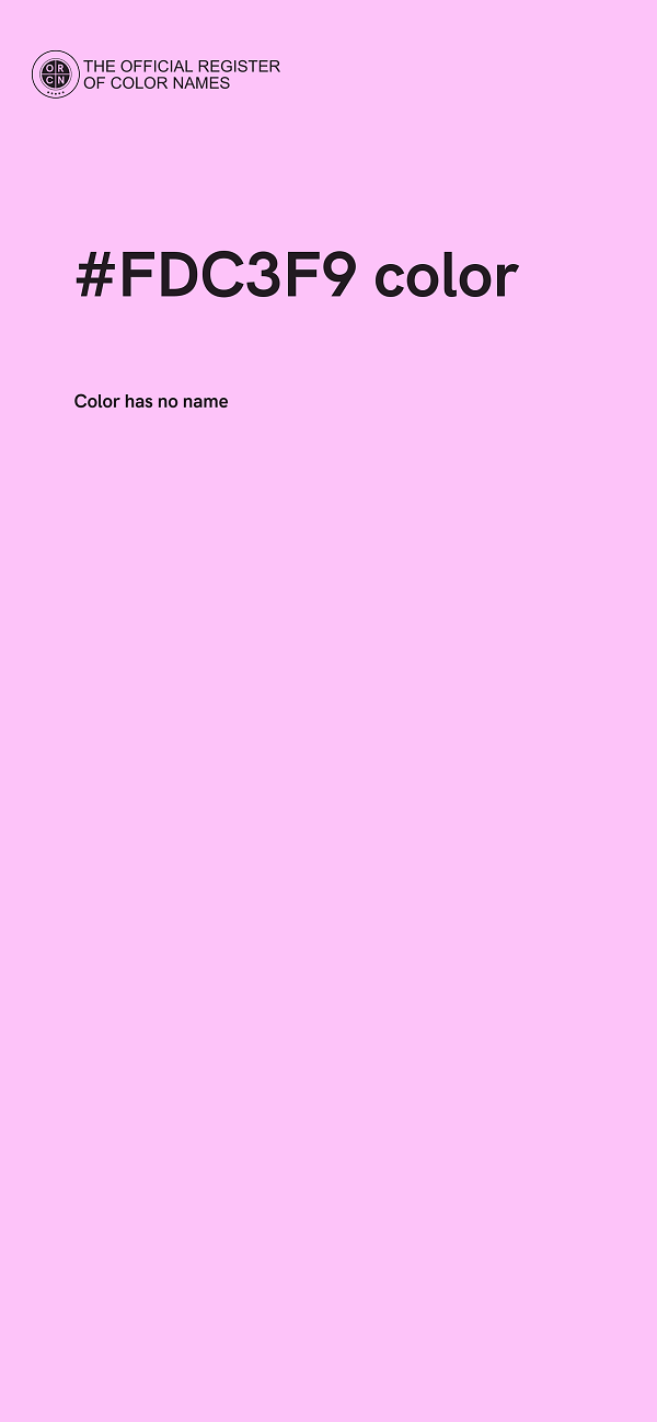 #FDC3F9 color image