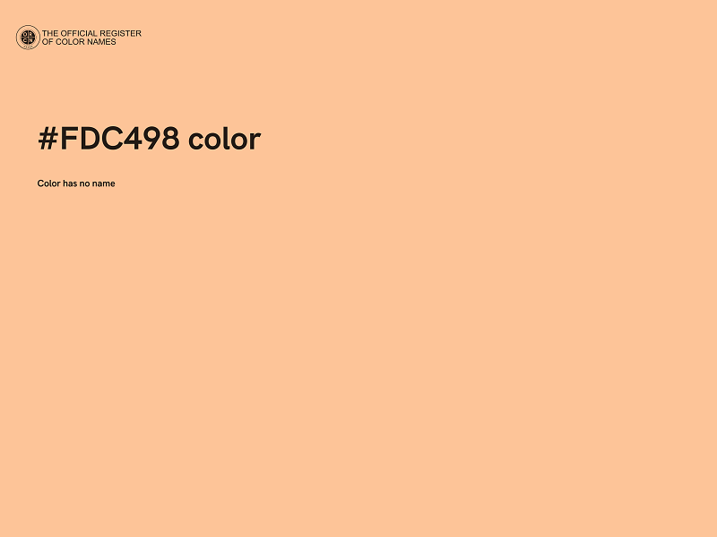 #FDC498 color image