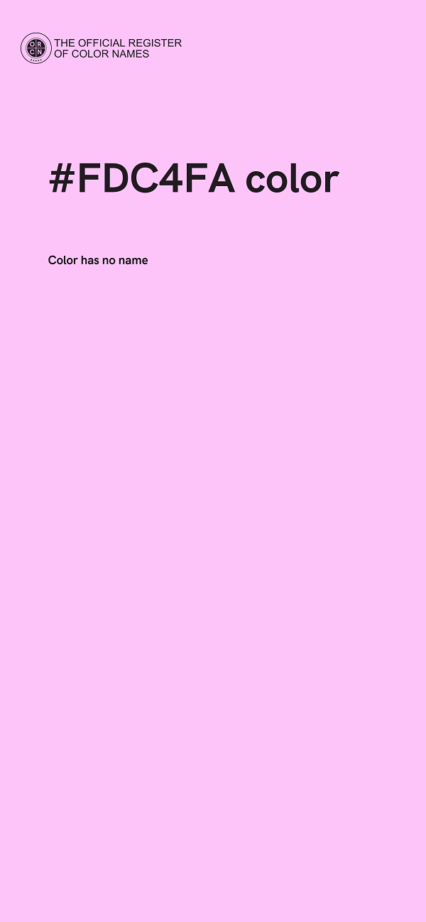 #FDC4FA color image