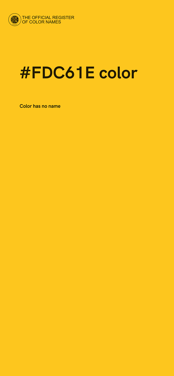 #FDC61E color image