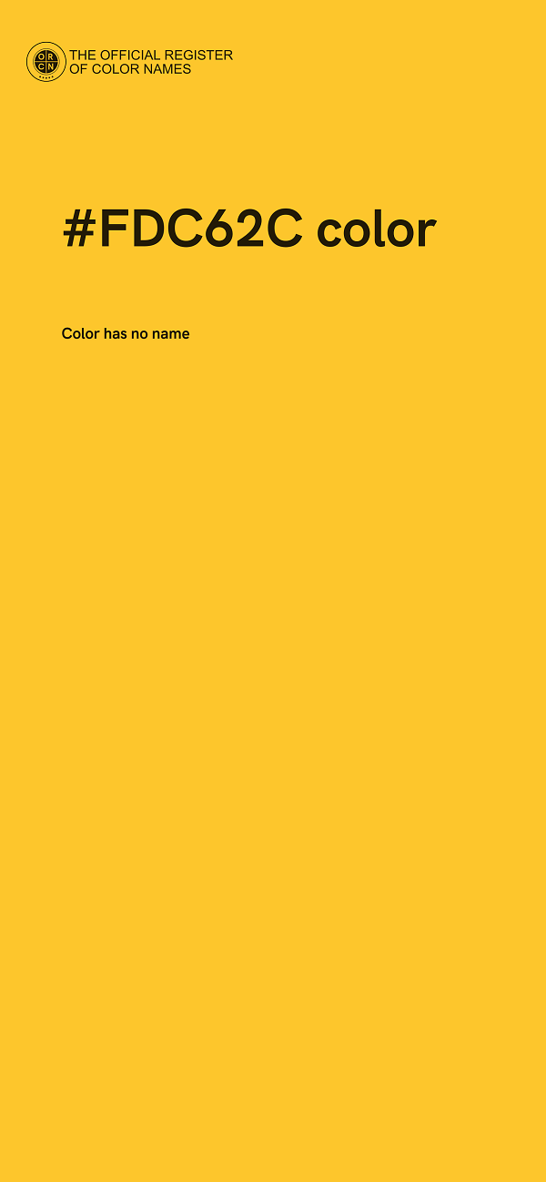 #FDC62C color image