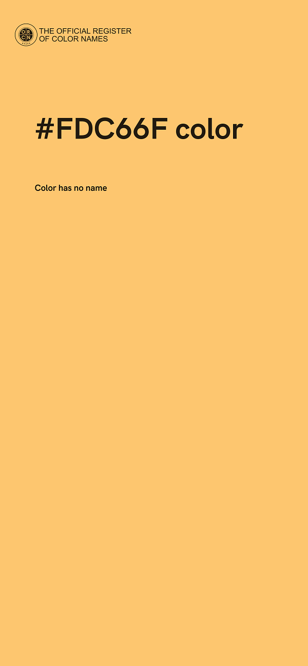 #FDC66F color image