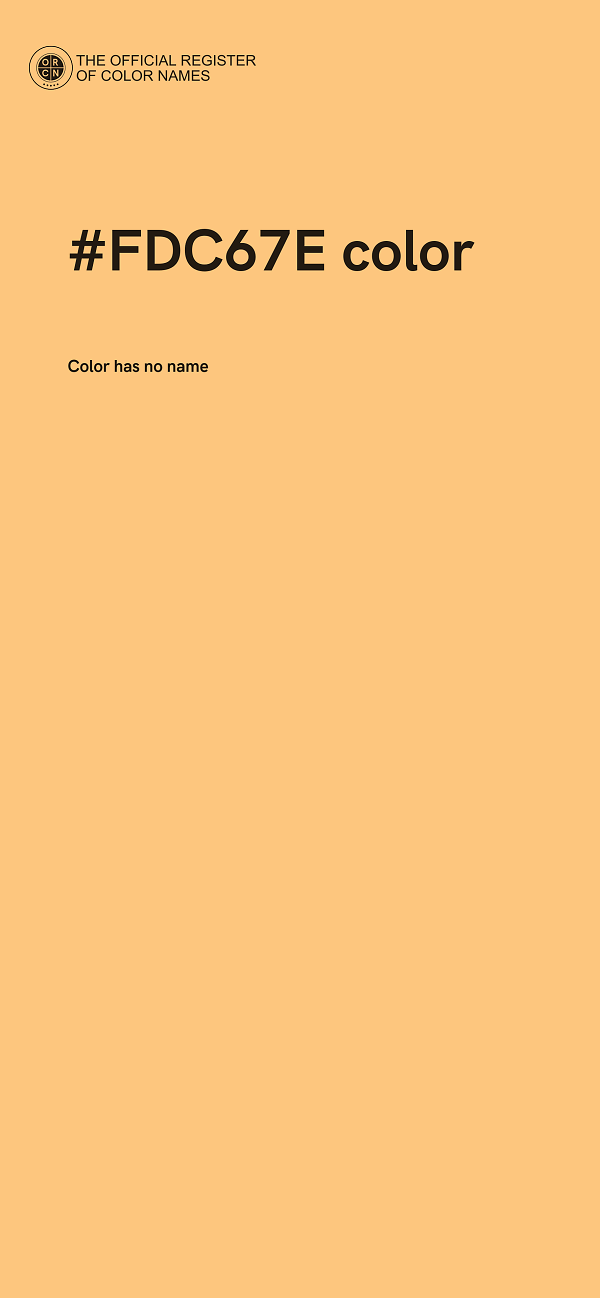 #FDC67E color image