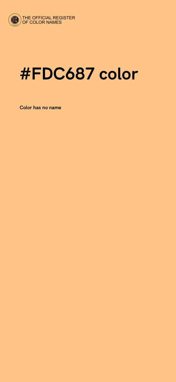 #FDC687 color image