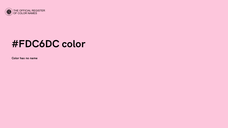 #FDC6DC color image