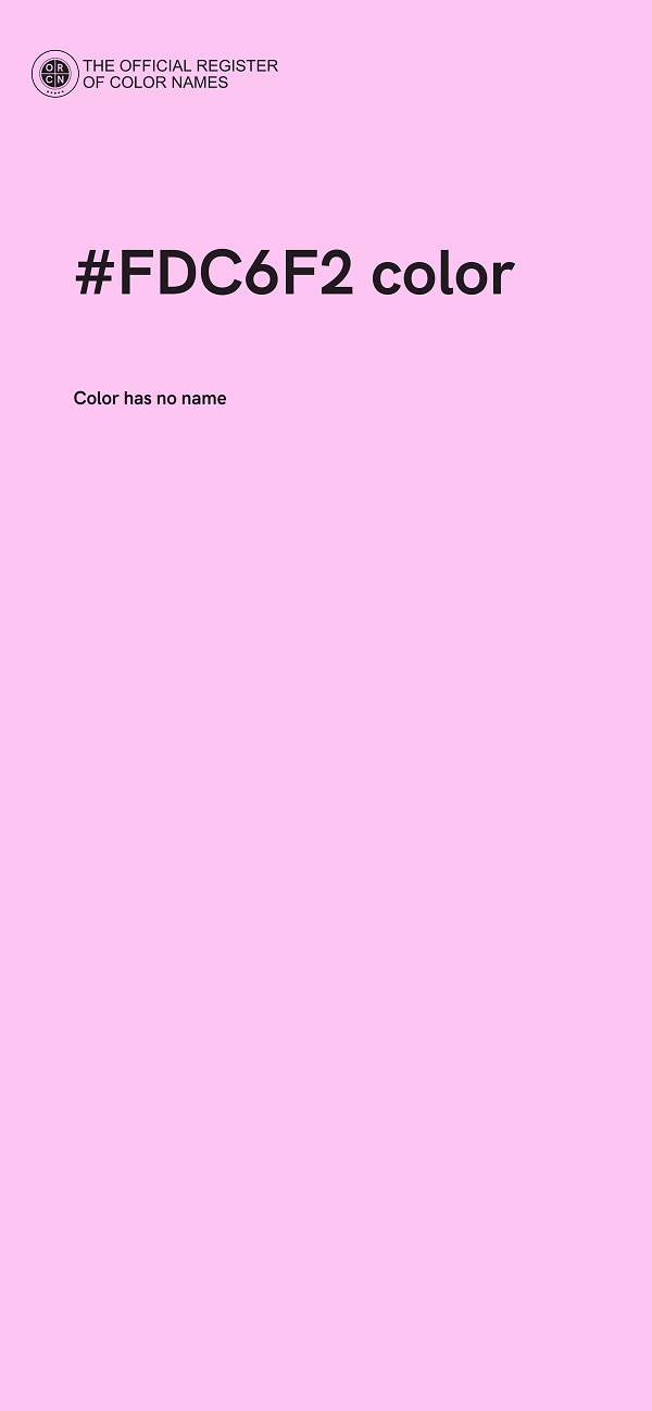 #FDC6F2 color image
