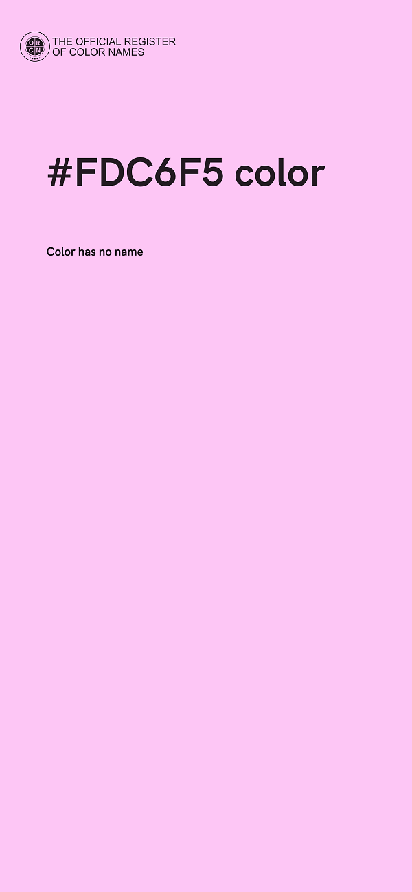 #FDC6F5 color image