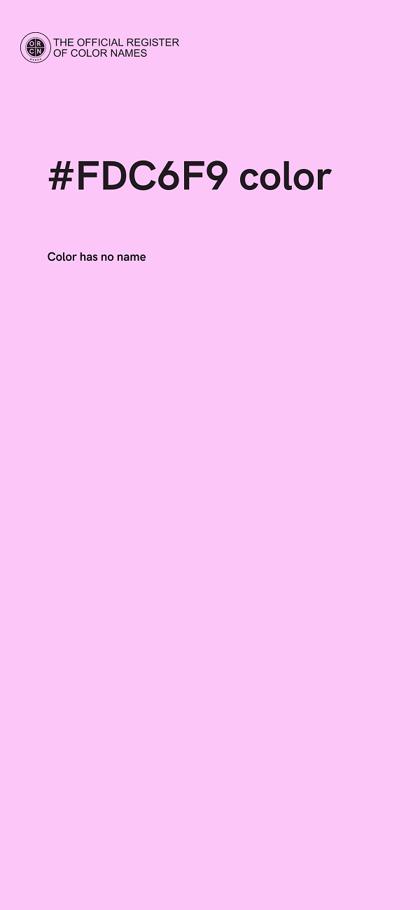 #FDC6F9 color image