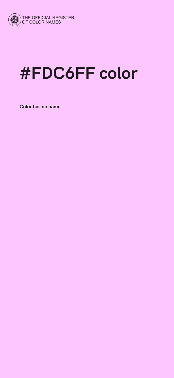 #FDC6FF color image