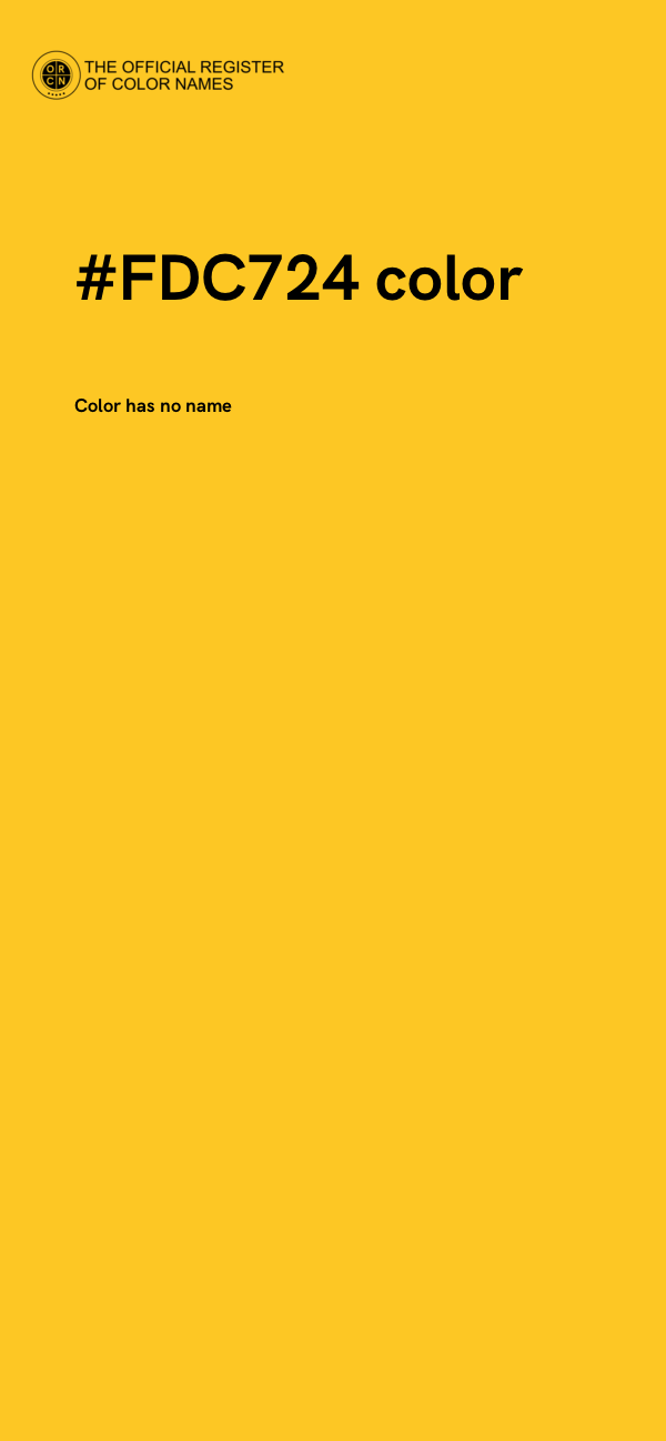 #FDC724 color image