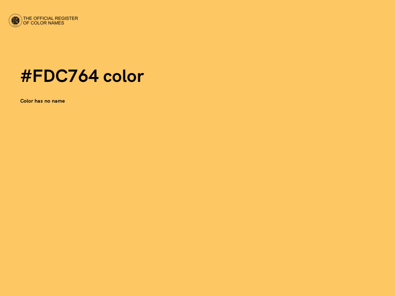 #FDC764 color image