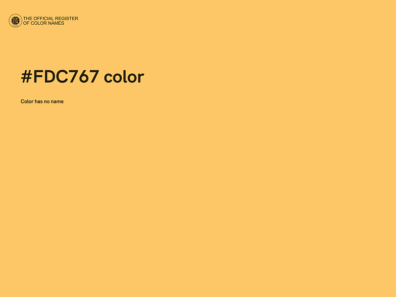 #FDC767 color image