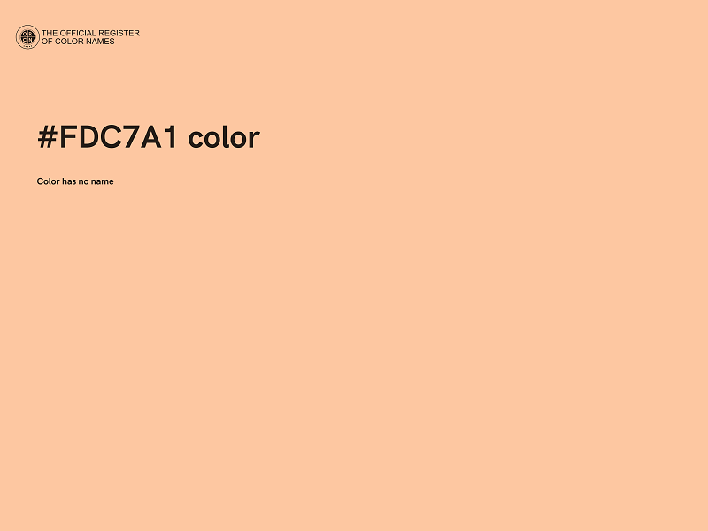 #FDC7A1 color image