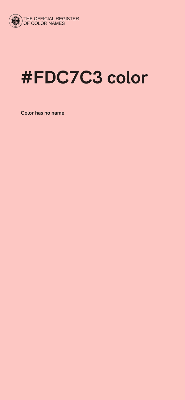 #FDC7C3 color image