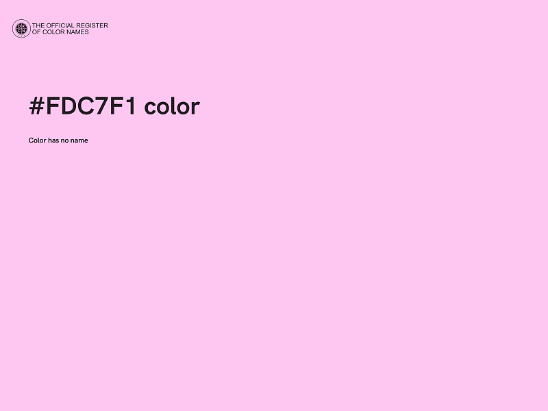 #FDC7F1 color image