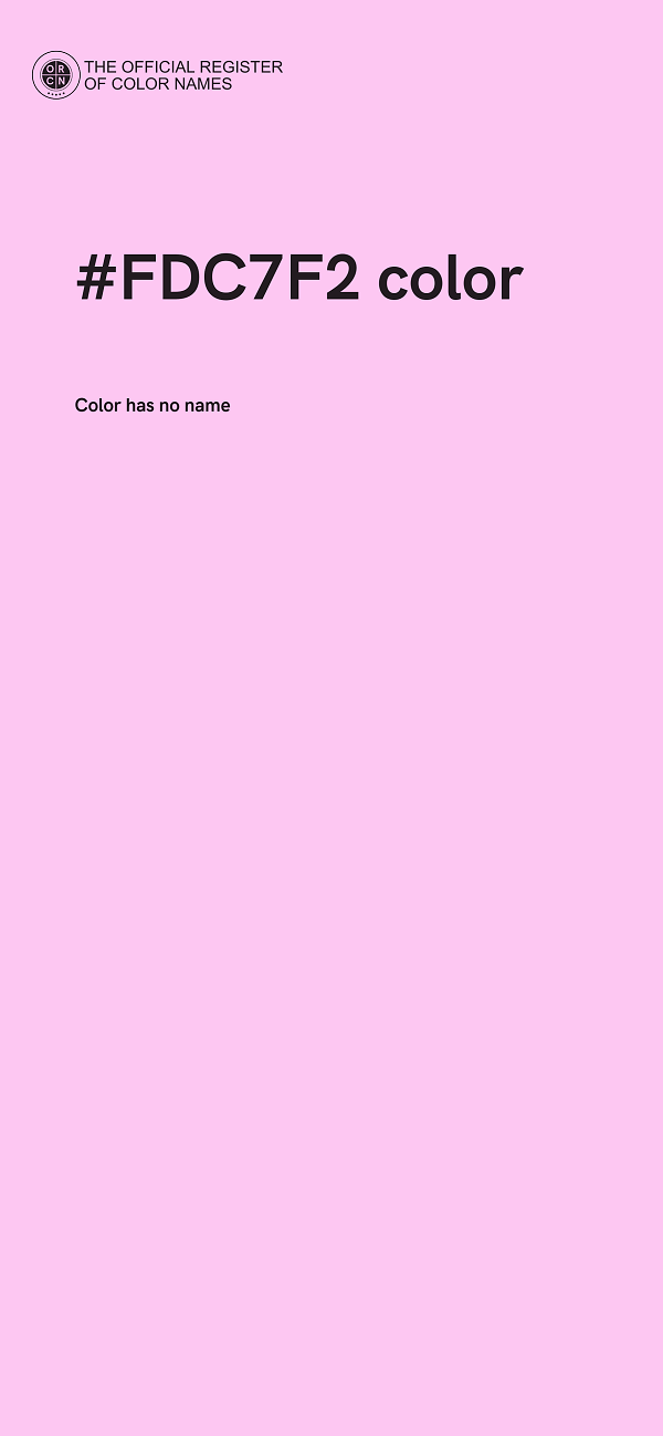 #FDC7F2 color image