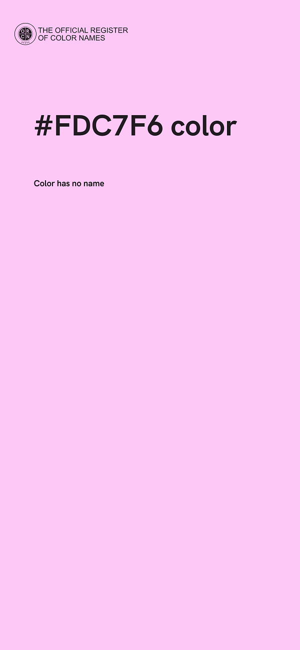 #FDC7F6 color image