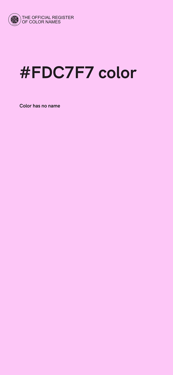 #FDC7F7 color image