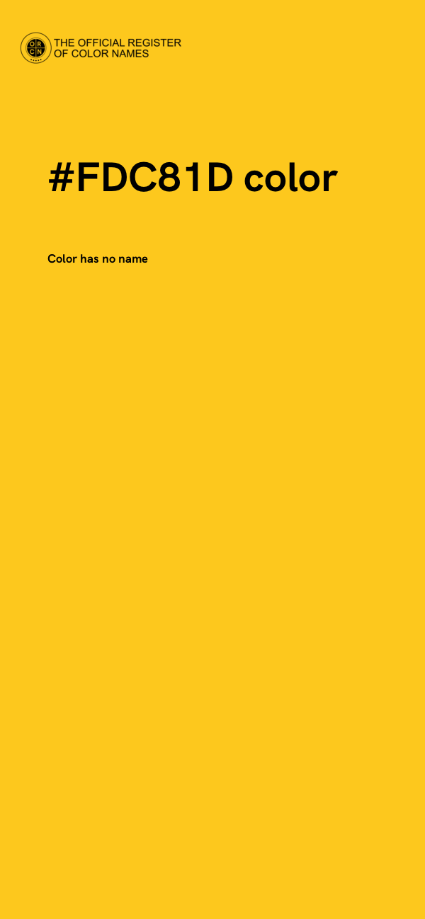 #FDC81D color image