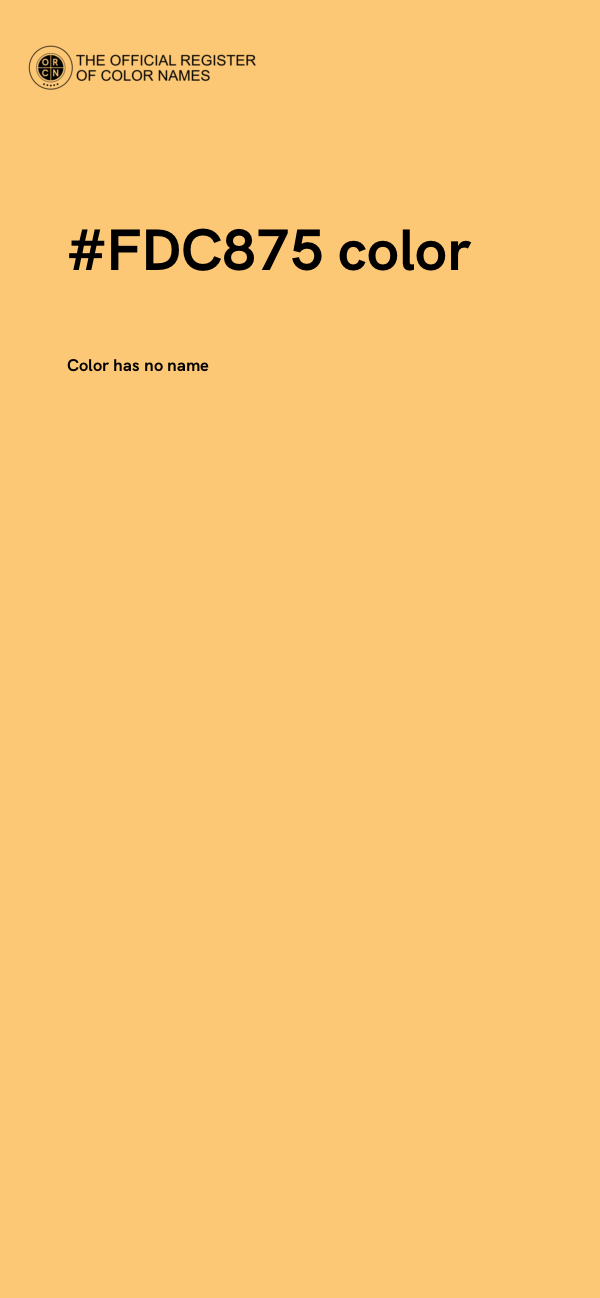 #FDC875 color image