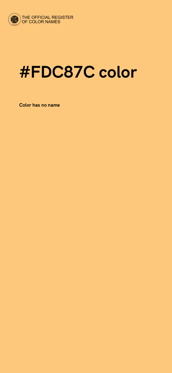 #FDC87C color image