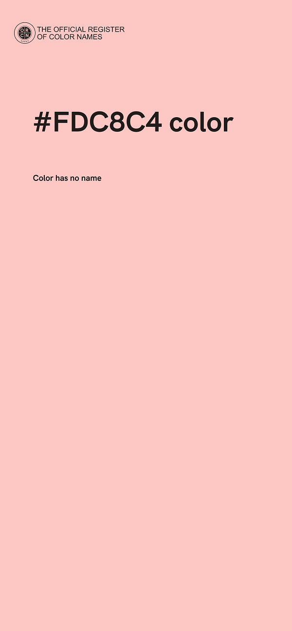 #FDC8C4 color image